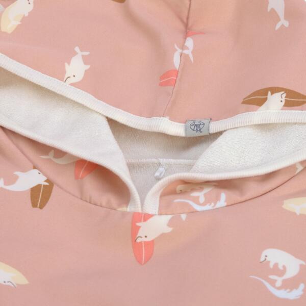 Lässig UV Badeponcho Kinder - Delfin, Rosa – Bild 4
