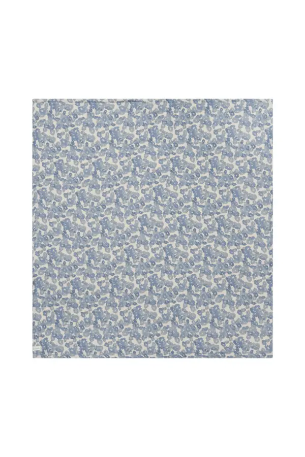 Leevje MUSSELINTUCH 'BLUE FLOWERS' – Bild 2