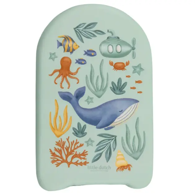 Little Dutch Schwimmbrett  Swimming Board - Blue - Ocean World 43 x 27 cm Blau
