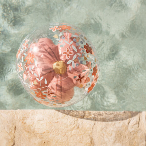 Beachball 3D Pink Flowers | Little Dutch – Bild 2