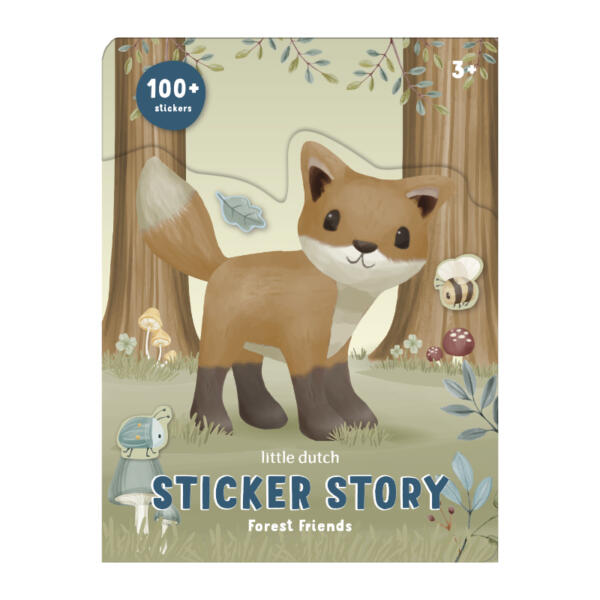 Stickerbuch Sticker Story Forest Friends | Little Dutch