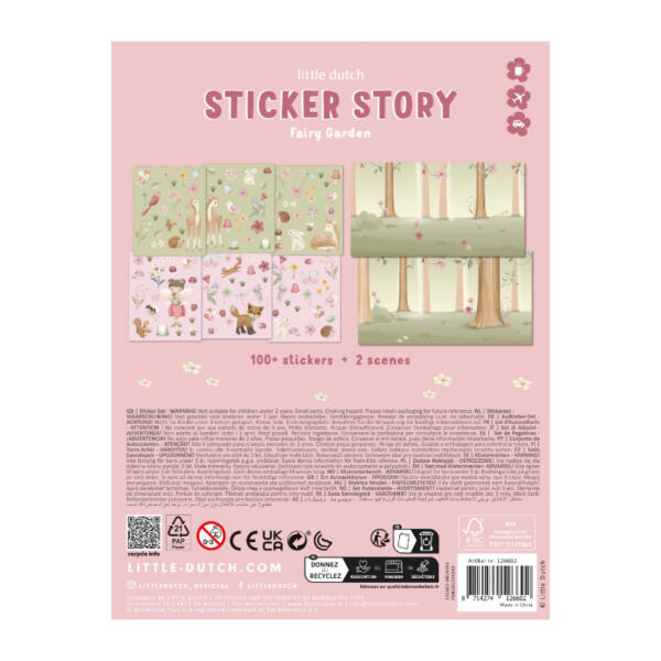 Stickerbuch Sticker Story Fairy Garden | Little Dutch – Bild 3
