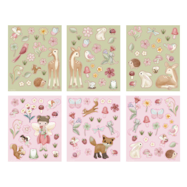 Stickerbuch Sticker Story Fairy Garden | Little Dutch – Bild 2