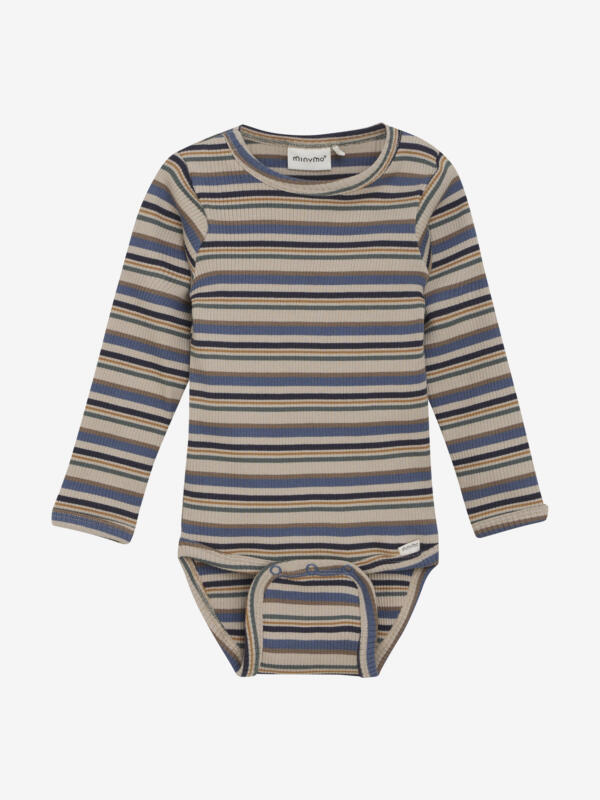 Minymo - Body LS Y/D Rib 114005 - 7337 - China Blue