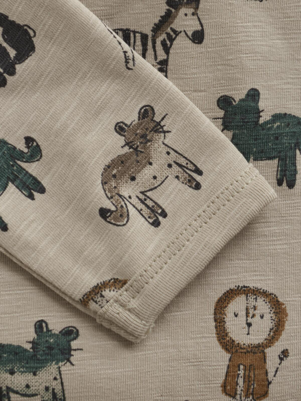 Minymo - Body LS AOP 114006 - 2306 - Oxford Tan – Bild 3