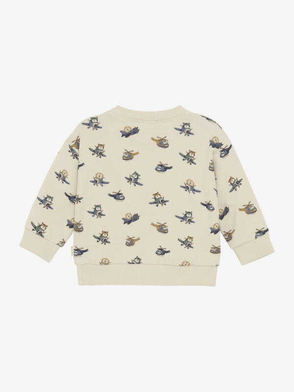 Minymo - Sweatshirt LS AOP Oxford Tan – Bild 2