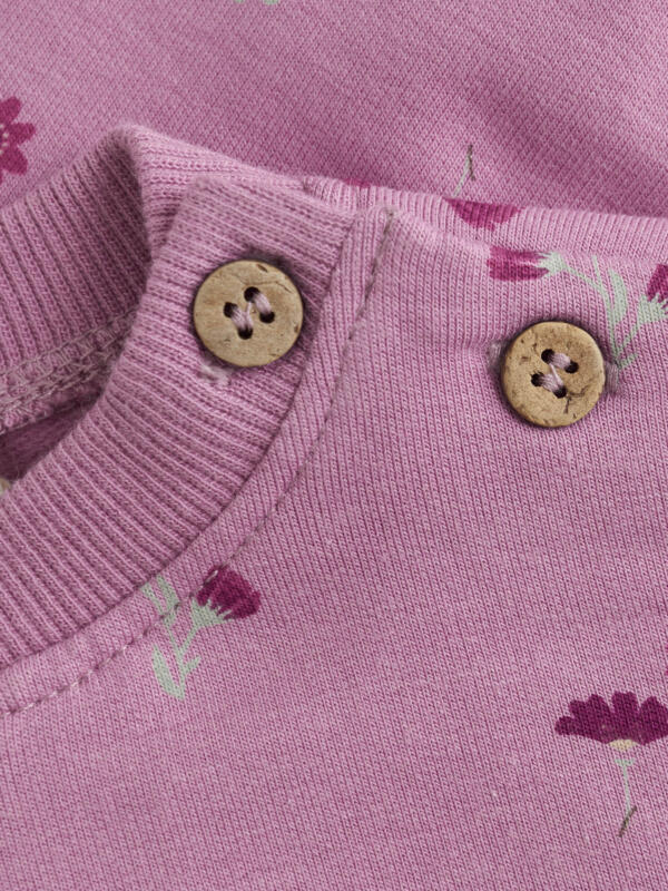 Minymo - Sweatshirt LS AOP Mauve Orchid – Bild 3