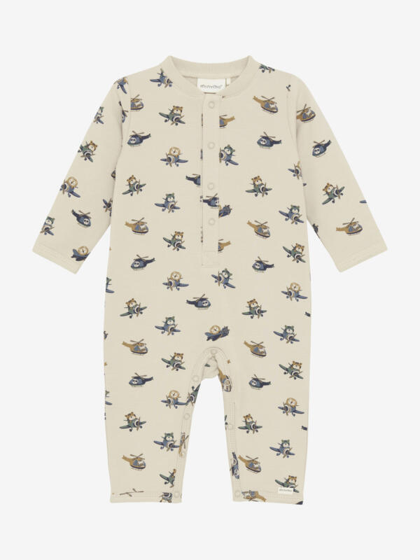 Minymo - Suit AOP Sweat 114024 - 2306 - Oxford Tan