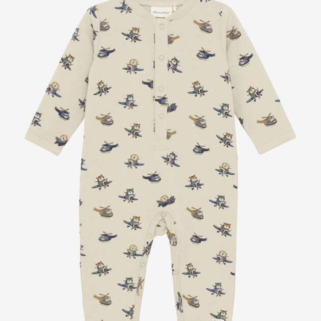 Minymo - Suit AOP Sweat 114024 - 2306 - Oxford Tan