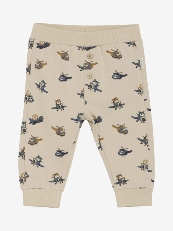Minymo - Pants AOP Sweat - Oxford Tan