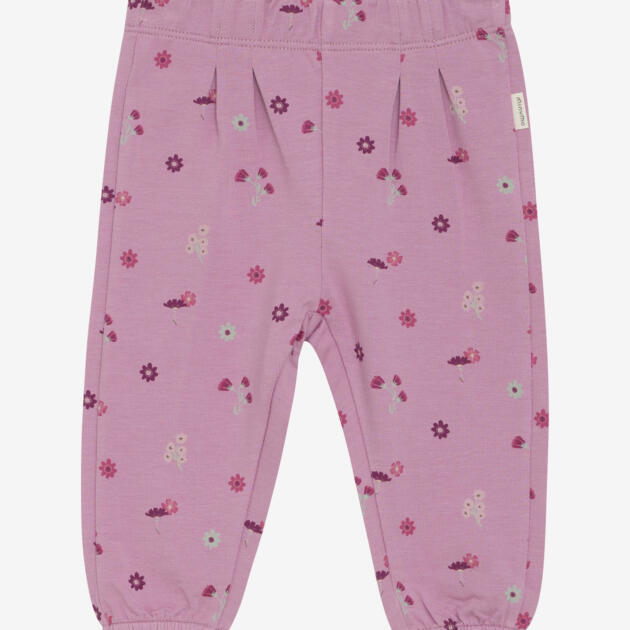 Minymo - Pants AOP Sweat 114036 - 5111 - Mauve Orchid