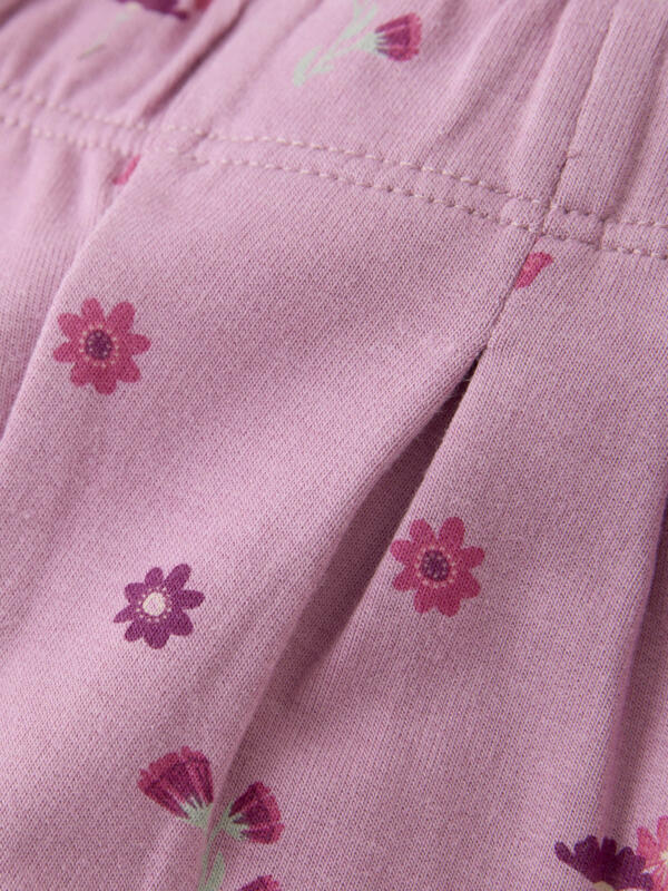 Minymo - Pants AOP Sweat 114036 - 5111 - Mauve Orchid – Bild 3