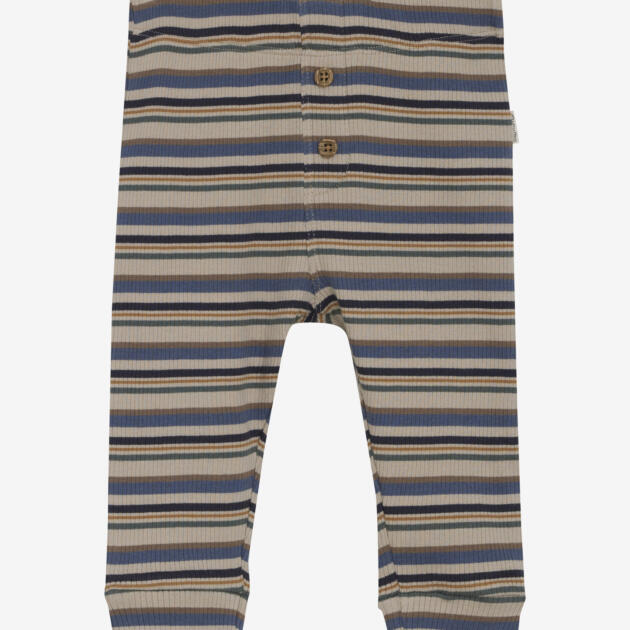 Minymo - Pants Y/D Rib 114043 - 7337 - China Blue
