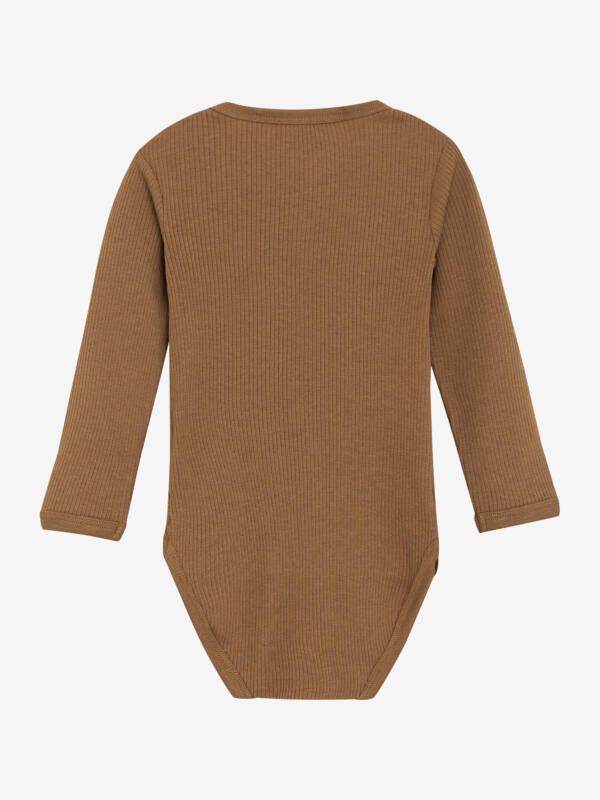 Minymo - Body LS Rib 114052 - 2200 - Brown Sugar – Bild 2