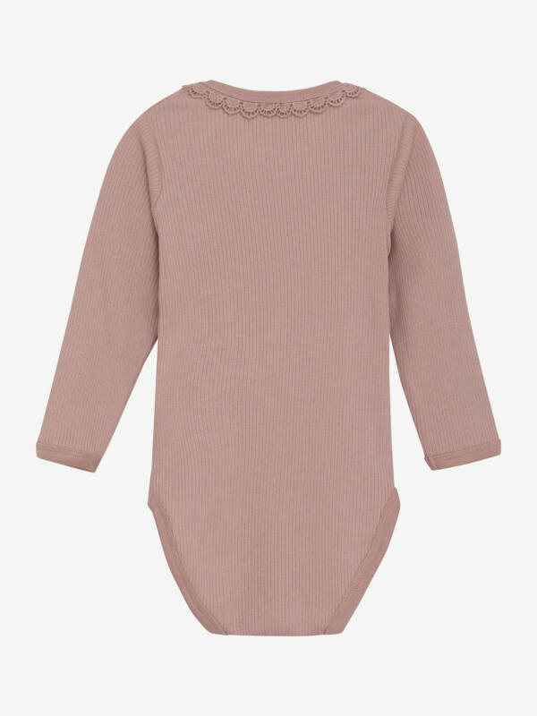Minymo - Body LS Rib 114052 - 5240 - Misty Rose – Bild 2