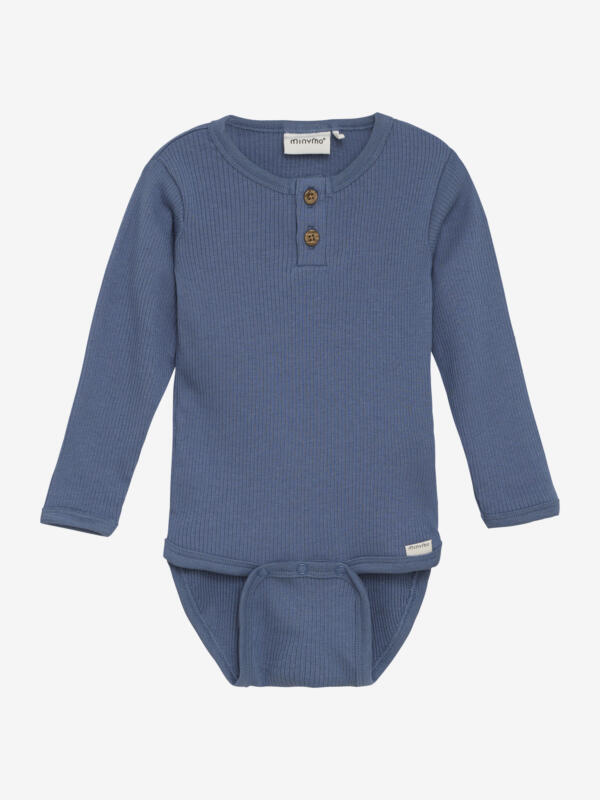 Minymo - Body LS Rib 114052 - 7021 - Parisian Night