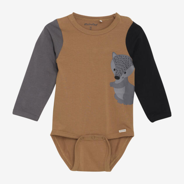 Minymo - Body LS 114058 - 2200 - Brown Sugar