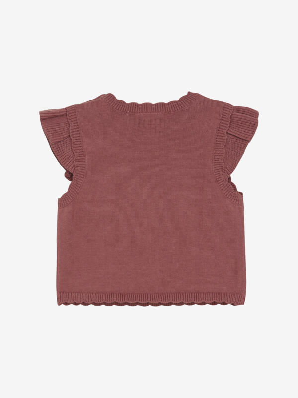 Minymo - Vest Knit 114071 - 4435 - Withered Rose – Bild 2
