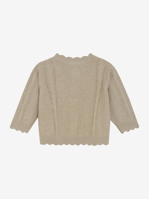 Minymo - Cardigan Knit 114072 - 2055 - Beige Melange – Bild 2