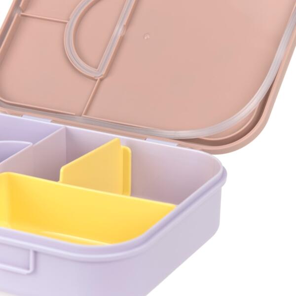 Brotdose Kinder - Bento Lunchbox, Pattern Party Rosa – Bild 5