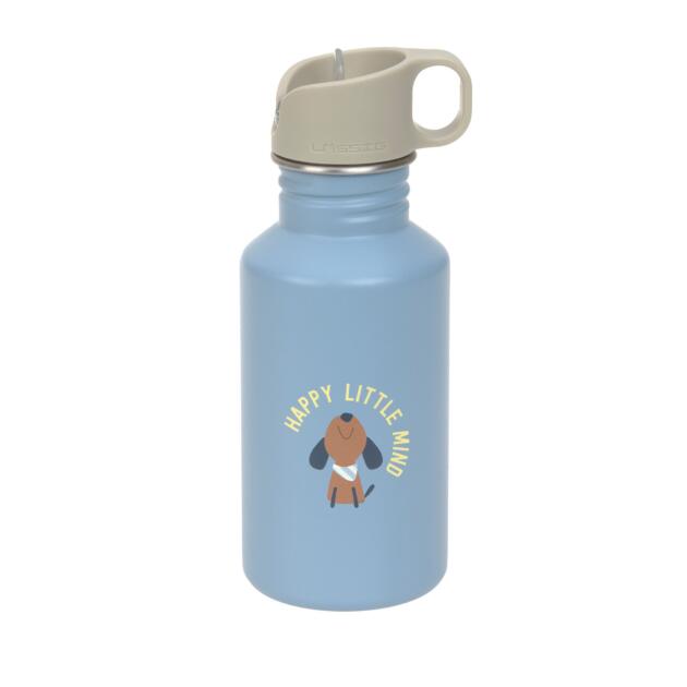 Edelstahl Kinder Trinkflasche 500 ml - Pattern Party, Blau