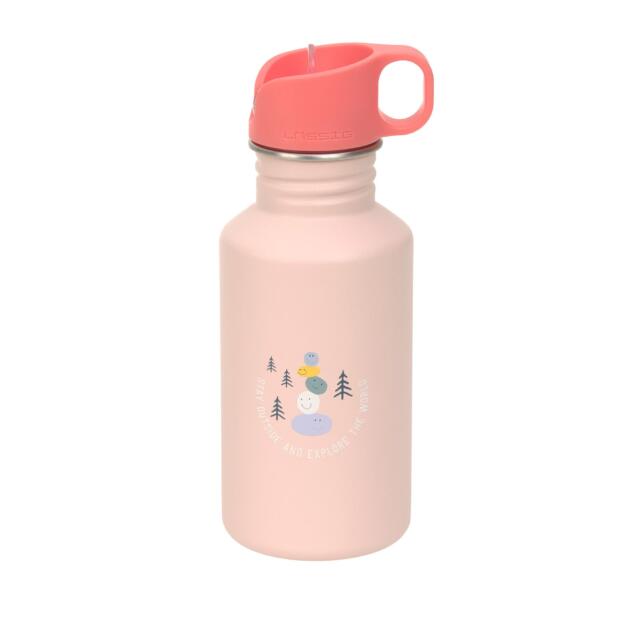 Edelstahl Kinder Trinkflasche 500 ml - Sunny Explorer, Rosa
