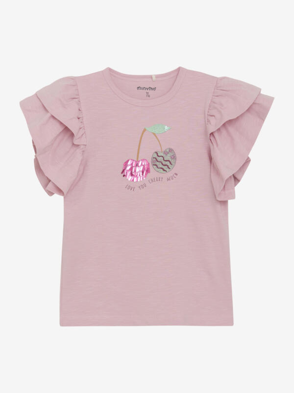 Minymo - T-shirt SS  Bleached Mauve