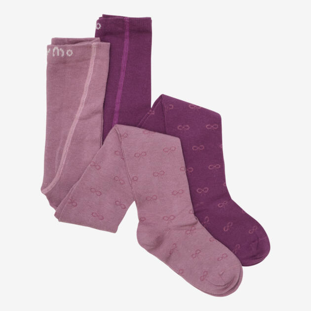 Minymo - 2-Pack Strumpfhose  Mauve Orchid