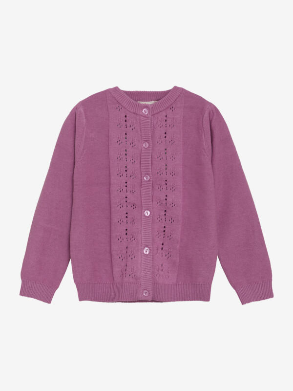 Minymo - Cardigan Knit  Mauve Orchid
