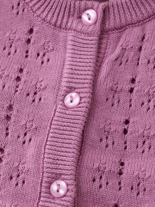 Minymo - Cardigan Knit  Mauve Orchid – Bild 2