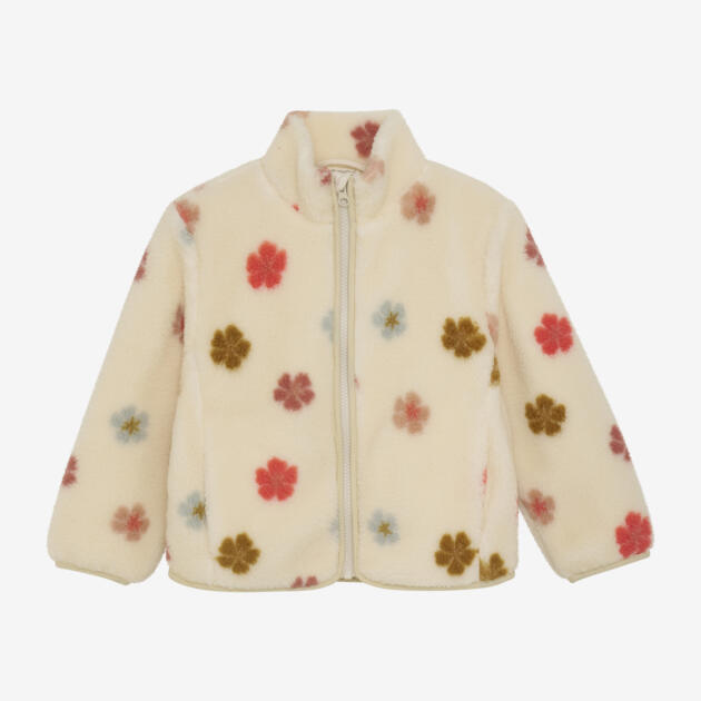 Minymo - Teddy Jacket AOP w. Lining 124050 - 2015 - Sandshell