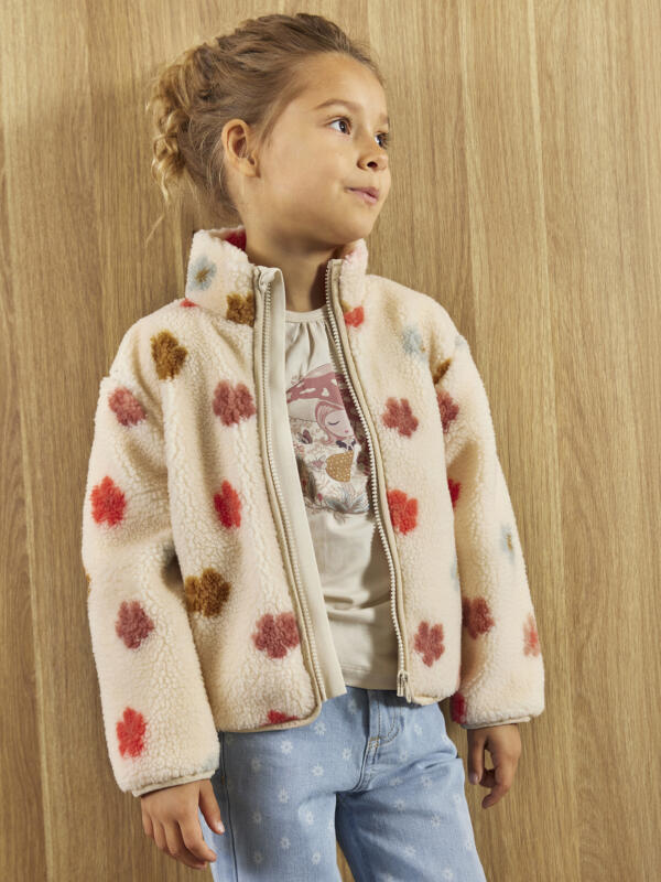 Minymo - Teddy Jacket AOP w. Lining 124050 - 2015 - Sandshell – Bild 4