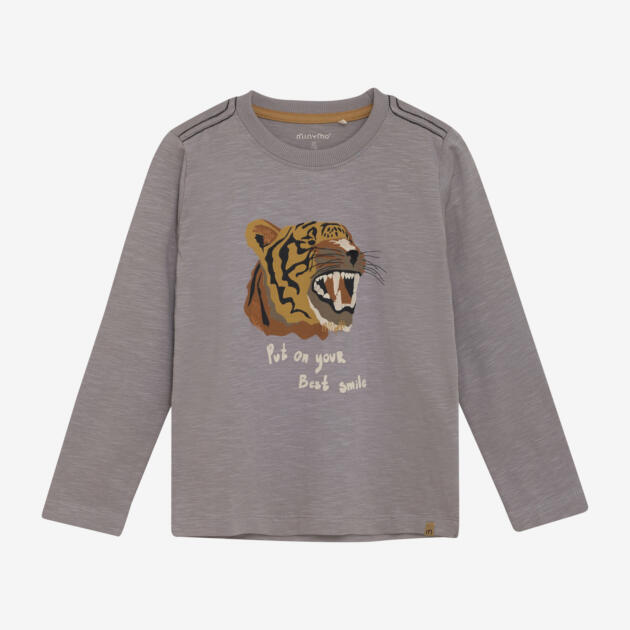 Minymo - T-shirt LS 134032 - 1856 - Cloudburst