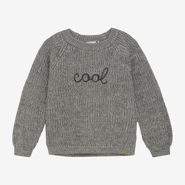 Minymo - Pullover Knit 134040 - 1403 - Dark Gull Grey