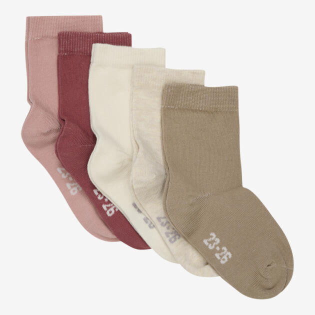 Minymo - Ankle sock - multi (5-pack) 5247 - 5270 - Rose Cloud