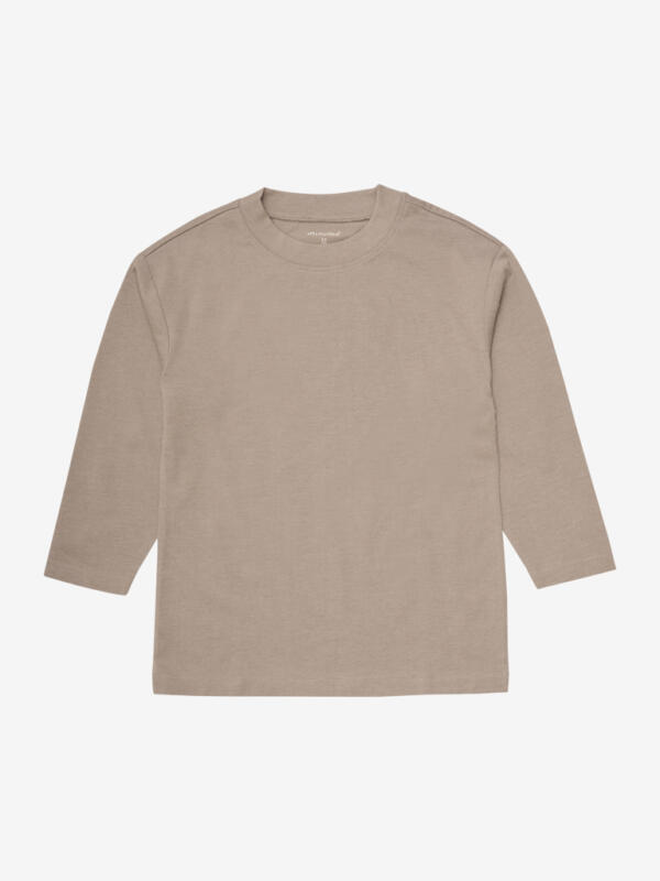 Minymo - T-shirt LS Loose Fit (2-pack) 6684 - 2563 - Fossil – Bild 3