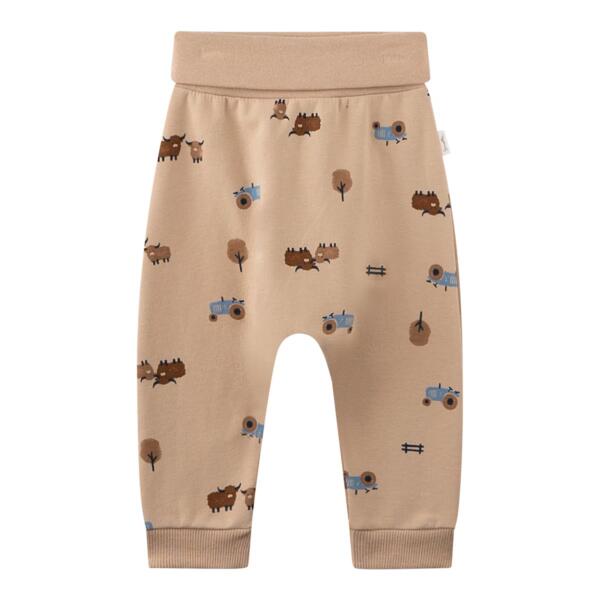 Sanetta Jogginghose Bauernhof beige/bunt