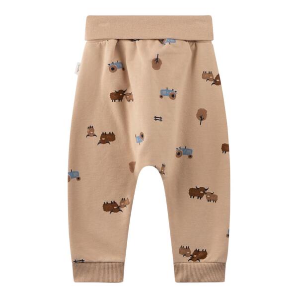 Sanetta Jogginghose Bauernhof beige/bunt – Bild 2