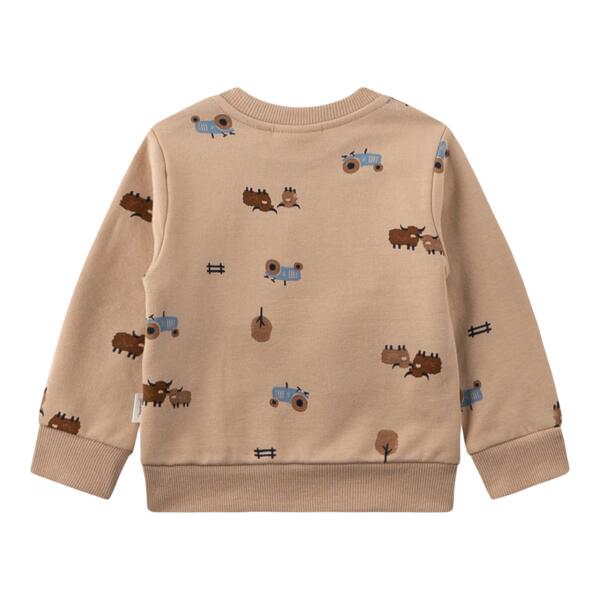 Sanetta Sweatshirt Bauernhof beige/bunt – Bild 2