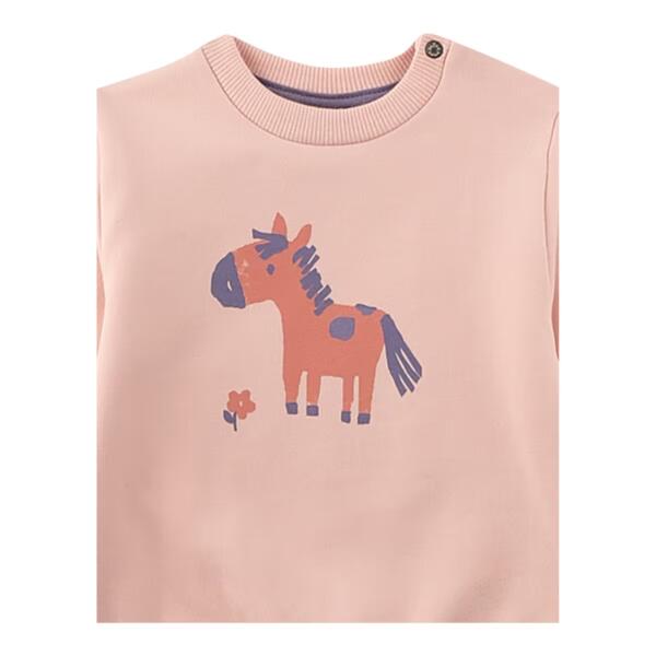 Sanetta Sweater langarm Pferd rosa – Bild 3