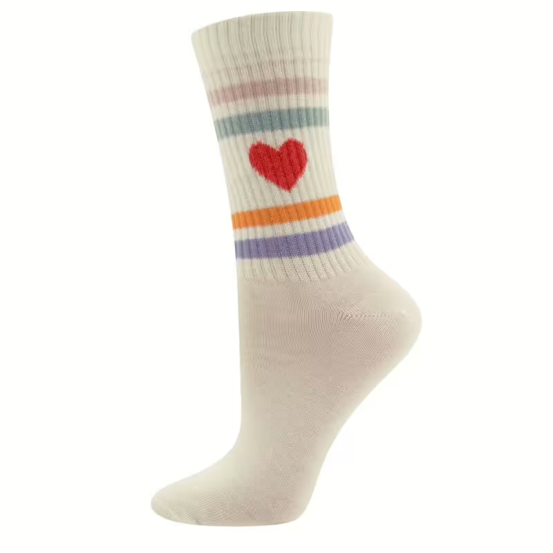 Ewers Tennissocken GOTS Ringel/Herz