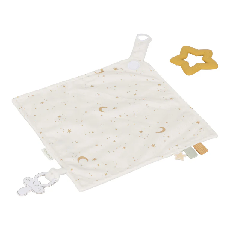 Little Dutch Schmusetuch mit Beißring - Newborn Naturals – Bild 3