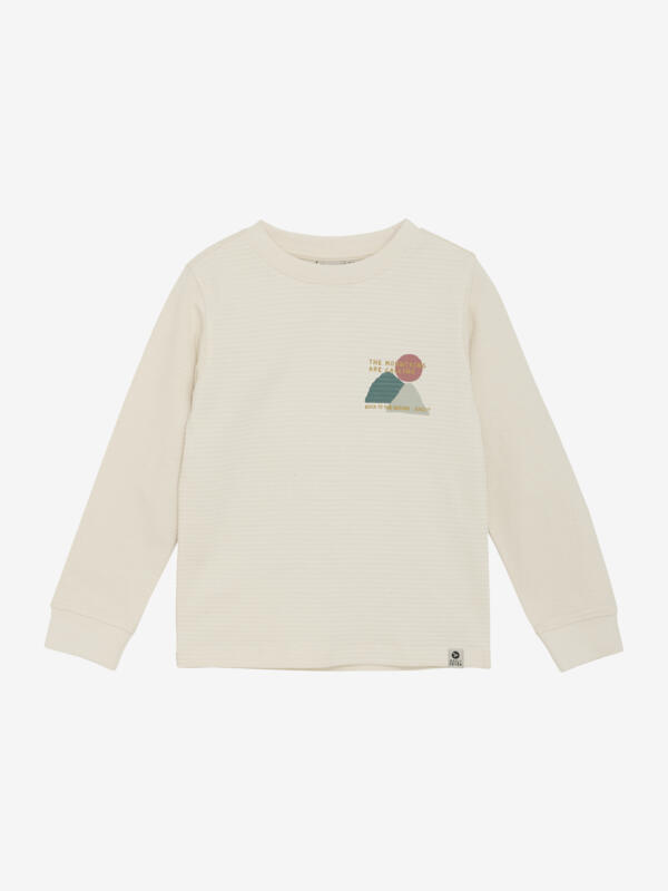 Daily Seven - T-shirt Longsleeve Chest Print 920252 - 2020 - Sandshell