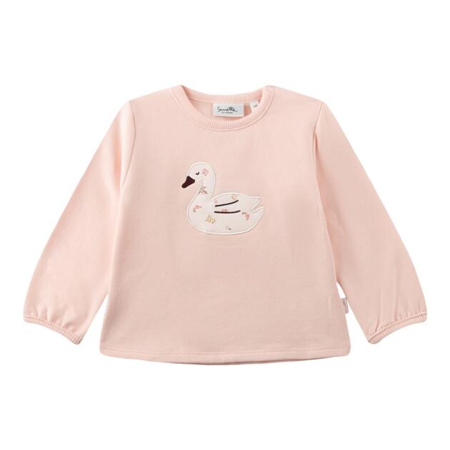Sanetta Sweatshirt Teddy-Schwan rosa