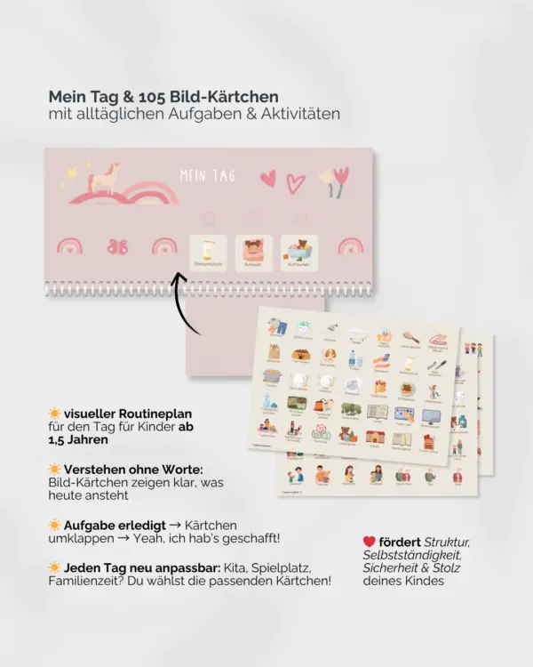 Inliebekind Tagesroutine inkl. Symbolkärtchen Einhorn – Bild 3