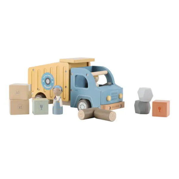 Little Dutch Müllwagen mit Holzfiguren Holz-Kipper
