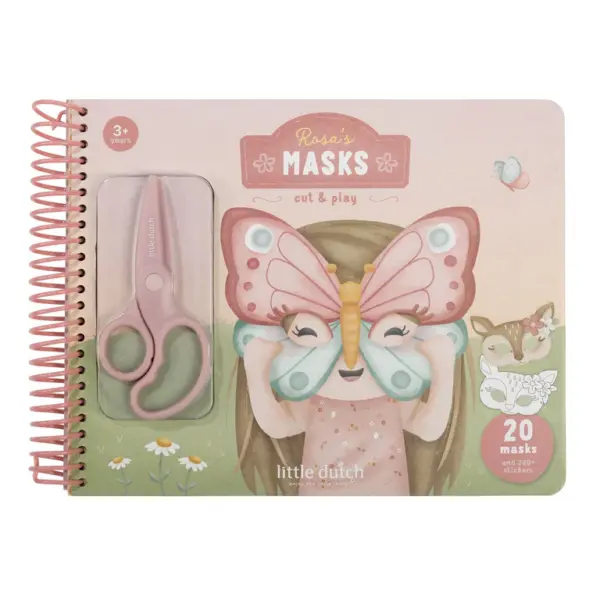 Little Dutch Sammelalbum – Bastelbuch – Rosa Masken