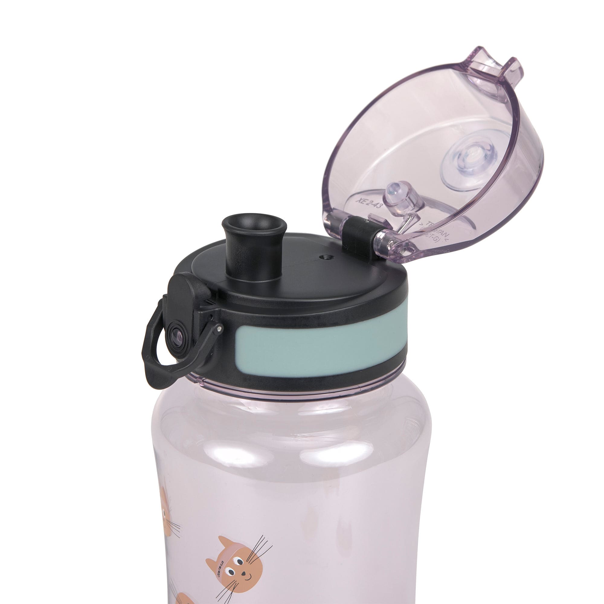 Lässig TRITAN KINDER TRINKFLASCHE 420 ML - TINY TEAM, KATZE – Bild 3