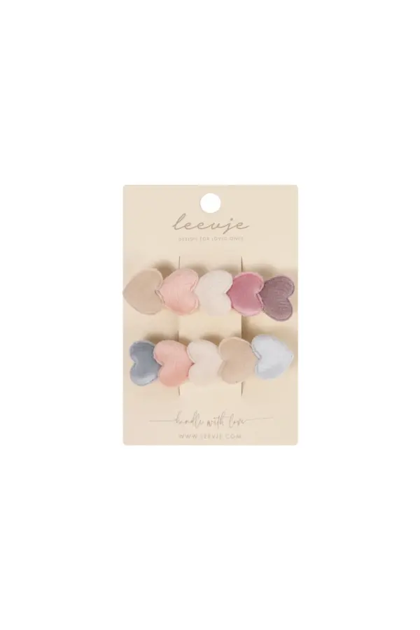 Leevje FRENCH HAIR CLIPS 'HEARTS'
