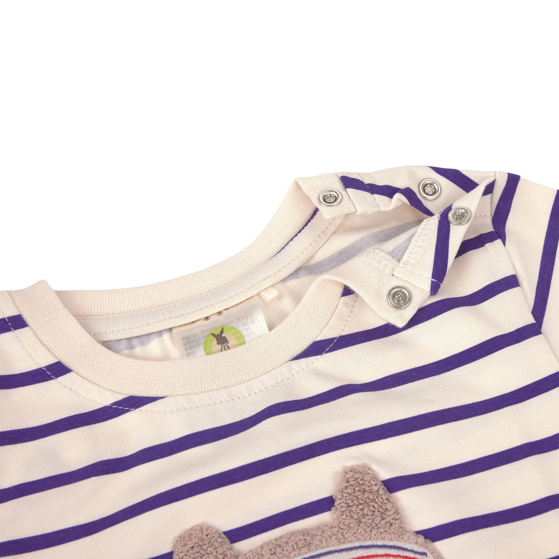 Lässig KINDER T-SHIRT - BIO BAUMWOLLE, KATZE GESTREIFT – Bild 2